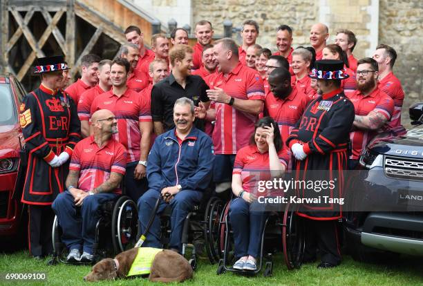 Prince Harry attends the UK Team launch for Invictus Games Toronto 2017 at Tower of London on May 30, 2017 in London, England.