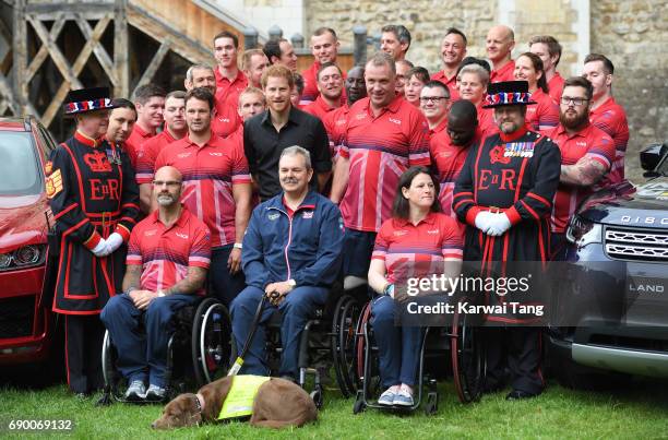 Prince Harry attends the UK Team launch for Invictus Games Toronto 2017 at Tower of London on May 30, 2017 in London, England.