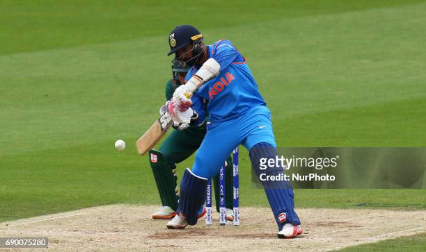 Dinesh Karthik of India during the ICC Champions Trophy Warm-up match between India and Bangladesh at The Oval in London on May 30, 2017