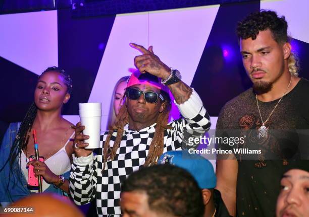 Lil Wayne and Duke Riley attend Duke Rileys Signing Party at Gold Room on May 27, 2017 in Atlanta, Georgia.