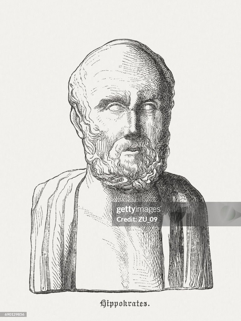 Hippocrates of Kos (c.460-c.370 BC), ancient Greek physician, published 1880