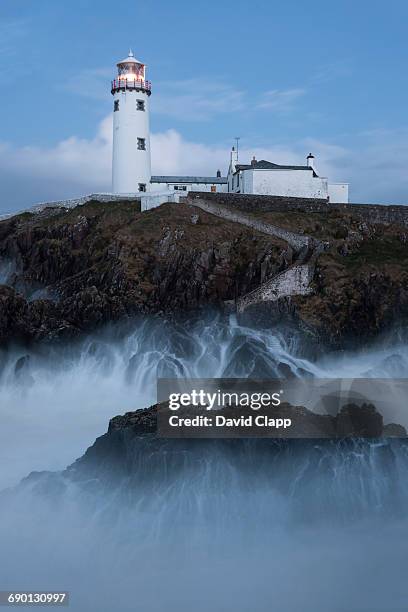 fanad lighthouse, donegal, ireland - county donegal stock pictures, royalty-free photos & images
