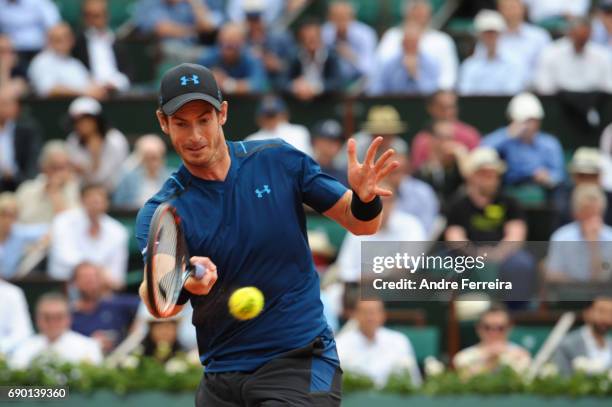 Andy Murray during the day 3 of the French Open at Roland Garros on May 30, 2017 in Paris, France.