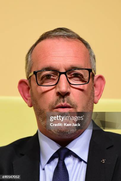 Candidate Stewart Hosie at the launch of the SNP general election manifesto, after it was delayed for a week in the aftermath of the Manchester...