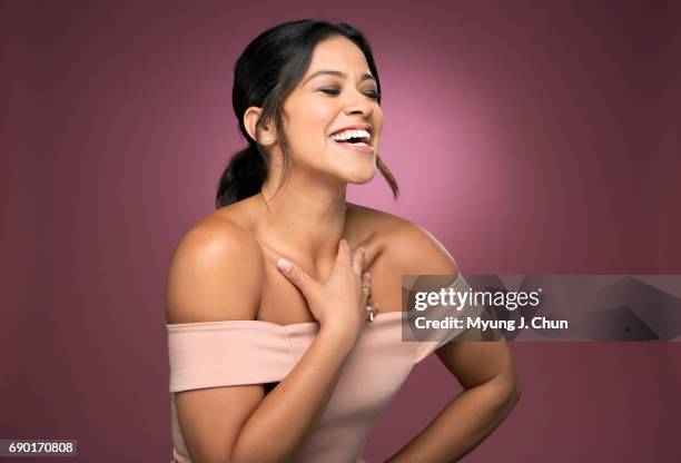 Actress Gina Rodriguez is photographed for Los Angeles Times on May 23, 2017 in Los Angeles, California. PUBLISHED IMAGE. CREDIT MUST READ: Myung J....