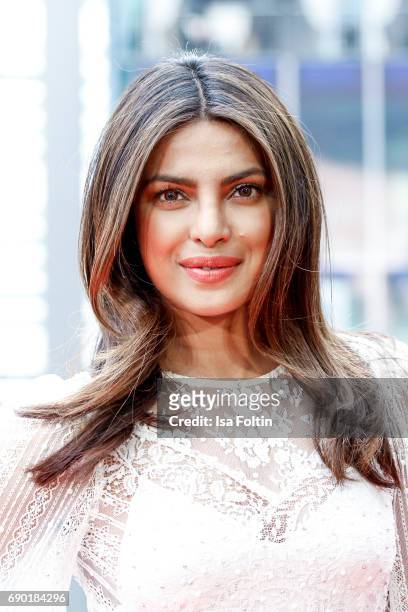 Indian actress and singer Priyanka Chopra attends the 'Baywatch' Photo Call in Berlin on May 30, 2017 in Berlin, Germany.