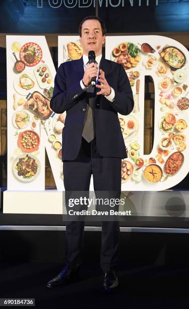 George Osborne attends the launch of the London Evening Standard's inaugural Food Month hosted by Grace Dent and Tom Parker Bowles at The Banking...
