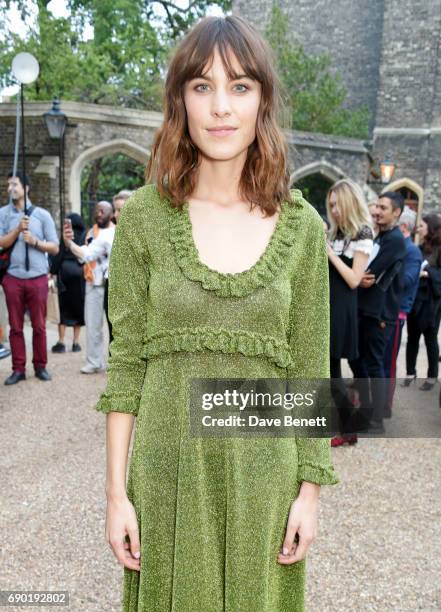 Alexa Chung attends the ALEXACHUNG London Launch & Summer 17 Collection Reveal at the Danish Church of Saint Katharine on May 30, 2017 in London,...