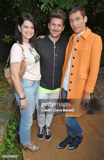 Pixie Geldof, Henry Holland and Kyle De'Volle attend the ALEXACHUNG London Launch & Summer 17 Collection Reveal at the Danish Church of Saint...