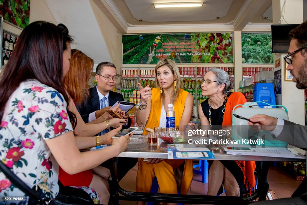 Queen Maxima On A Three Day Visit In Vietman : Day One