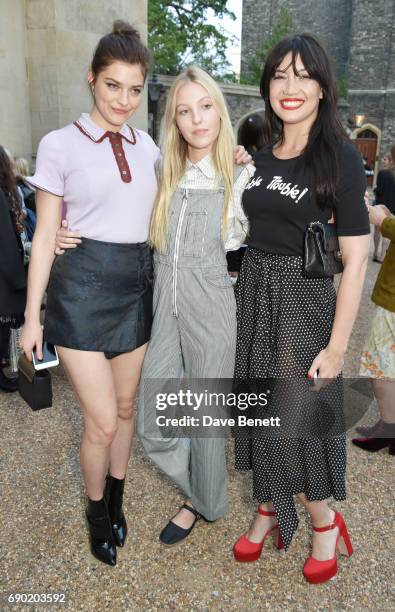 Amber Anderson, Ella Richards and Daisy Lowe attend the ALEXACHUNG London Launch & Summer 17 Collection Reveal at the Danish Church of Saint...