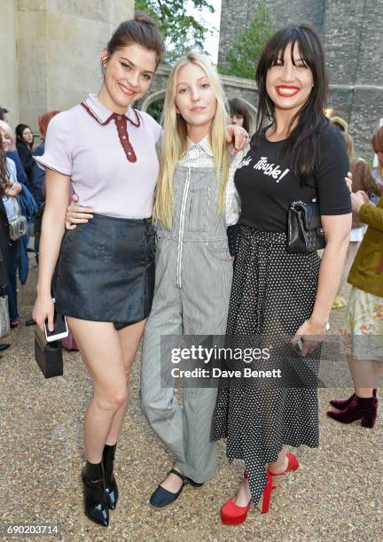 Amber Anderson, Ella Richards and Daisy Lowe attend the ALEXACHUNG London Launch & Summer 17 Collection Reveal at the Danish Church of Saint...