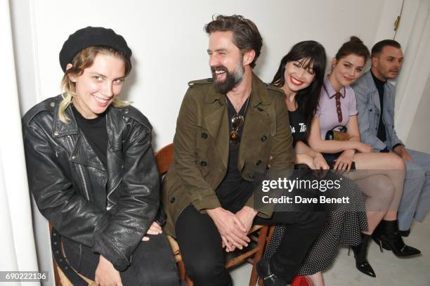 Ellie Rowsell, Jack Guinness, Daisy Lowe, Amber Anderson and Theo Hutchcraft attend the ALEXACHUNG London Launch & Summer 17 Collection Reveal at the...