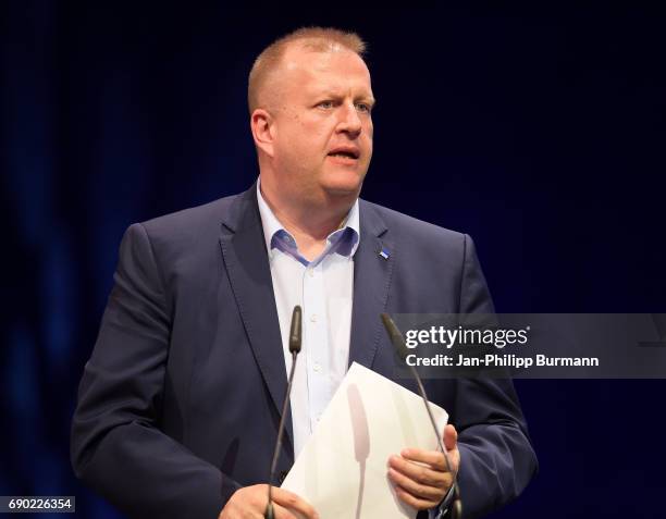 Ingo Schiller of Hertha BSC during the members meeting on may 30, 2017 in Berlin, Germany.