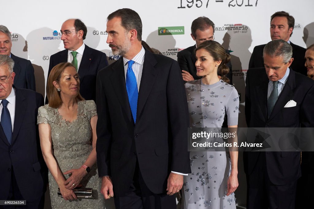 Spanish Royals Attend 60th Anniversary Of Europa Press Agency