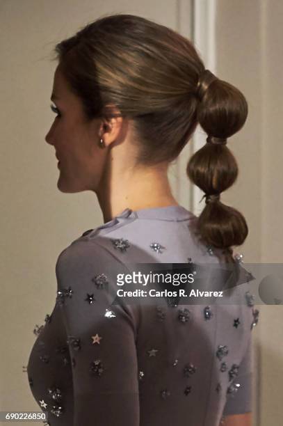 Queen Letizia of Spain attends the Europa Press news agency 60th Anniversary at the Villa Magna hotel on May 30, 2017 in Madrid, Spain.