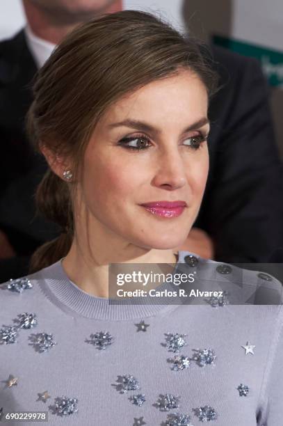 Queen Letizia of Spain attends the Europa Press news agency 60th Anniversary at the Villa Magna hotel on May 30, 2017 in Madrid, Spain.