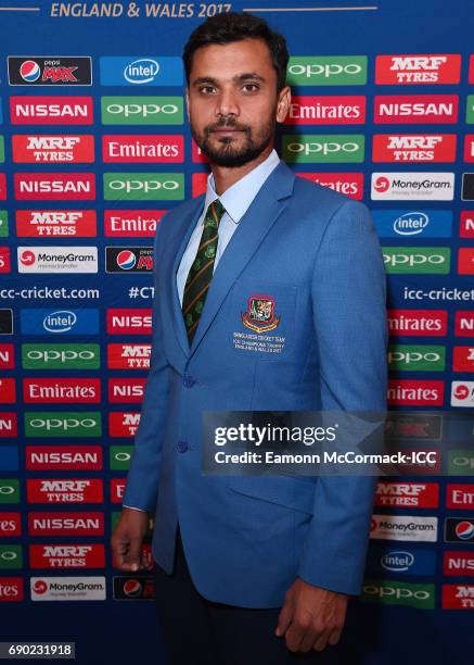 Cricket Captain of Bangladesh, Mashrafe Mortaza attends the ICC Champions Dinner at Lancaster House on May 30, 2017 in London, England.