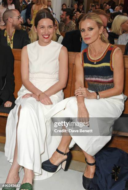 Emilia Wickstead and Laura Bailey attend the ALEXACHUNG London Launch & Summer 17 Collection Reveal at the Danish Church of Saint Katharine on May...