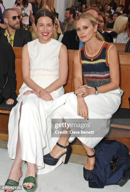 Emilia Wickstead and Laura Bailey attend the ALEXACHUNG London Launch & Summer 17 Collection Reveal at the Danish Church of Saint Katharine on May...