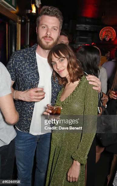 Rick Edwards and Alexa Chung attend the ALEXACHUNG London launch party at The Aviary Bar on May 30, 2017 in London, England.
