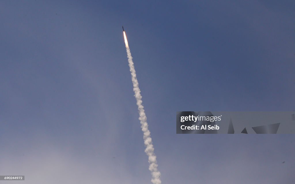Interceptor Rockets A ground-based interceptor rocket is launched on May 30, 2017 from ...
