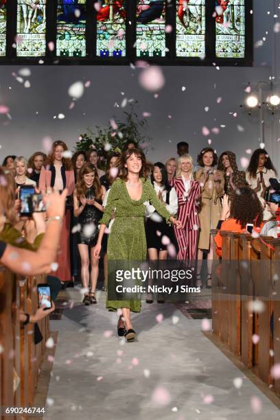 Alexa Chung presents her collection at the ALEXACHUNG London Launch and Collection Reveal on May 30, 2017 in London, England.