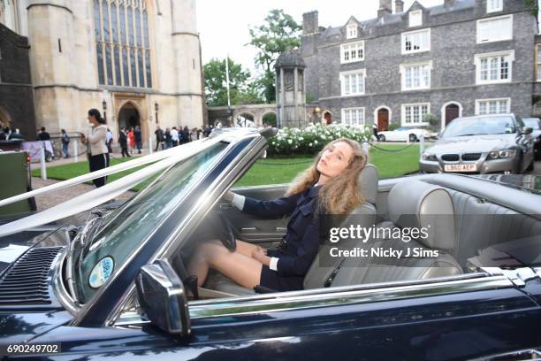 Models pose at the ALEXACHUNG London Launch and Collection Reveal on May 30, 2017 in London, England.