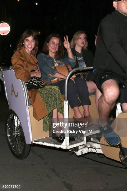 Alexa Chung attends ALEXACHUNG afterparty at The Aviary Bar. British model and Vogue contributing editor hosts afterparty to unveil the anticipated...