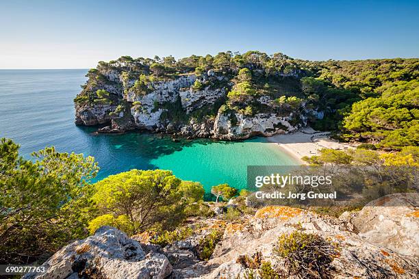 cala macarelleta - cala macarelleta - fotografias e filmes do acervo