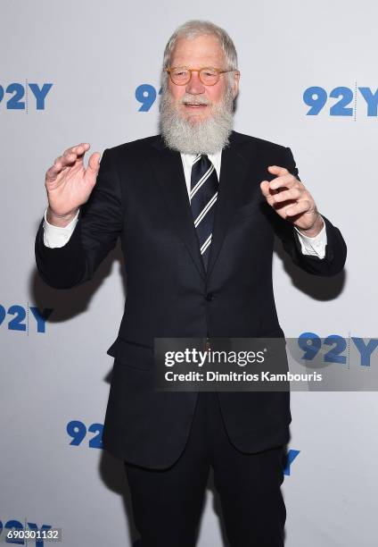 David Letterman attends The 92nd Street Y Conversation with Senator Al Franken and David Letterman at 92nd Street Y on May 30, 2017 in New York City.