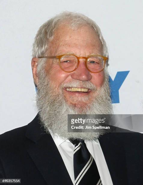 David Letterman hosts a conversation with senator Al Franken presented by 92nd Street Y on May 30, 2017 in New York City.