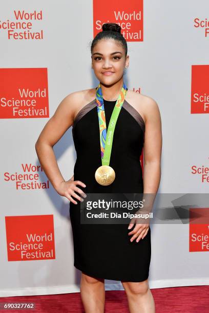 Laurie Hernandez attends the World Science Festival 2017 Gala at Jazz at Lincoln Center on May 30, 2017 in New York City.