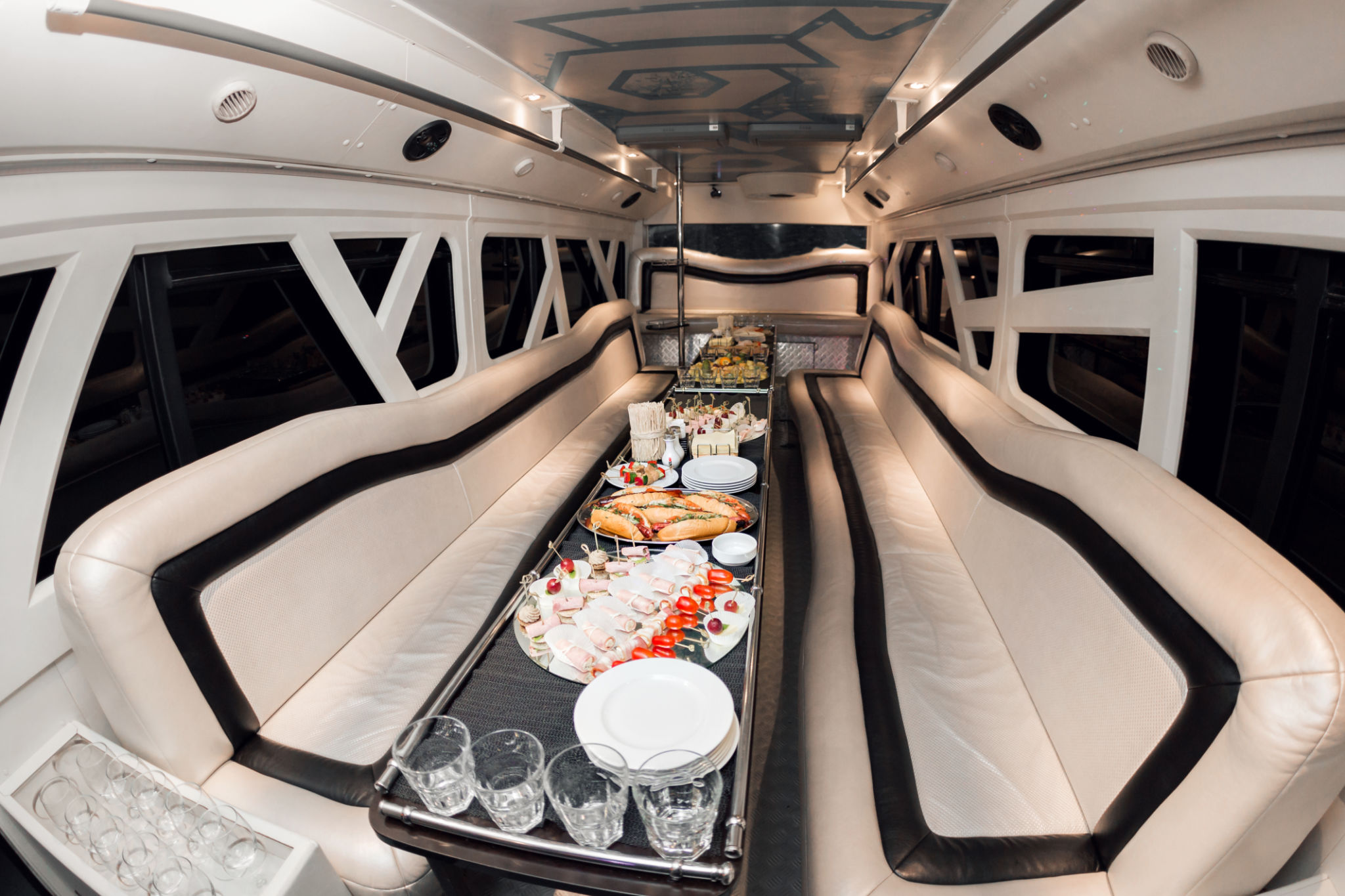 luxury limo interior
