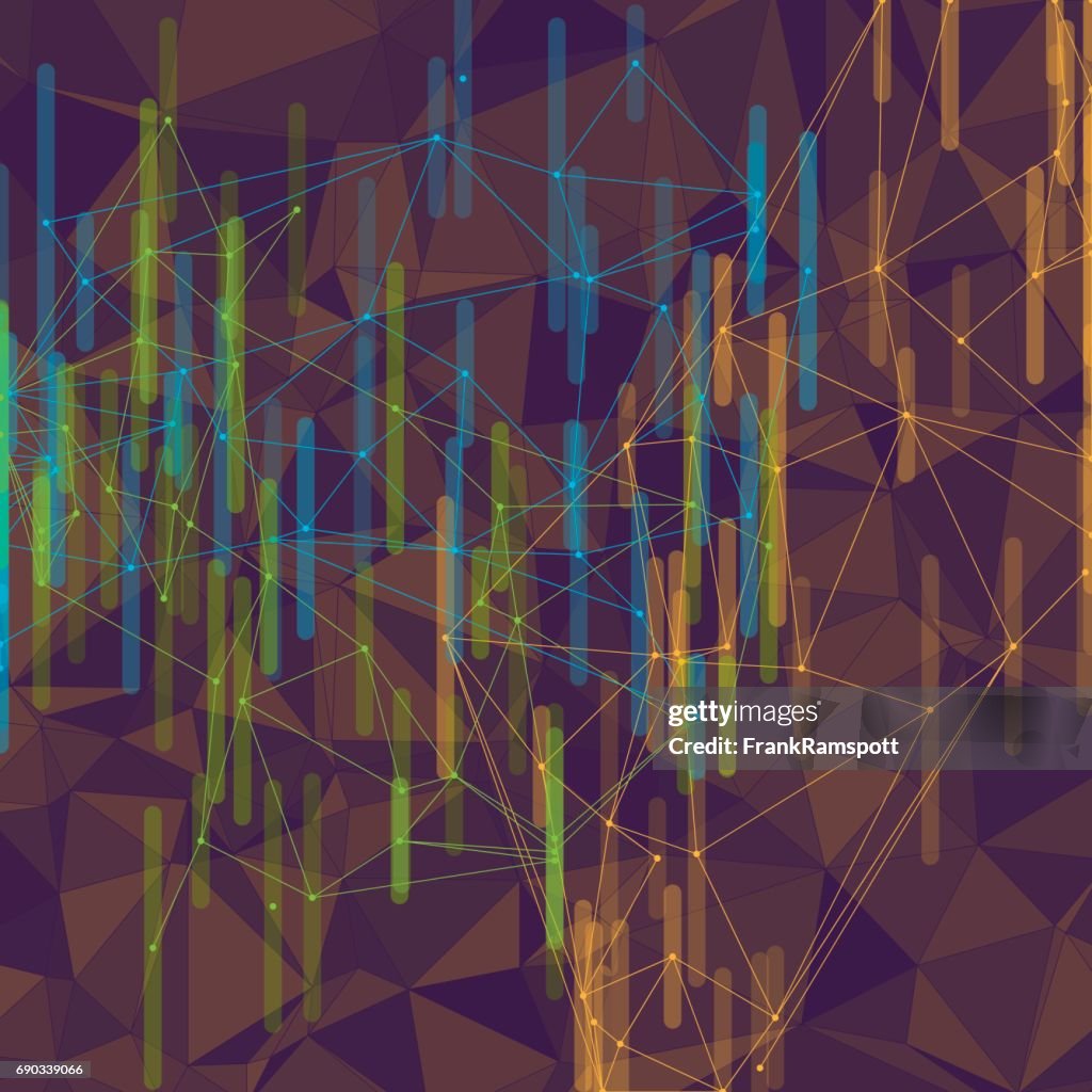 Vers Vector netwerk Bar Chart patroon