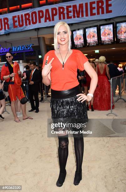 Sarah Knappik during the Baywatch European Premiere Party on May 31, 2017 in Berlin, Germany.