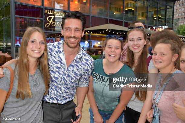 Philipp Christopher with fans during the Baywatch European Premiere Party on May 31, 2017 in Berlin, Germany.