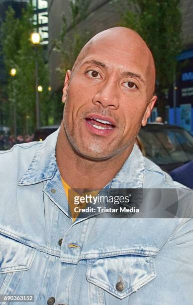 Wrestler and actor Dwayne Johnson during the Baywatch European Premiere Party on May 31, 2017 in Berlin, Germany.