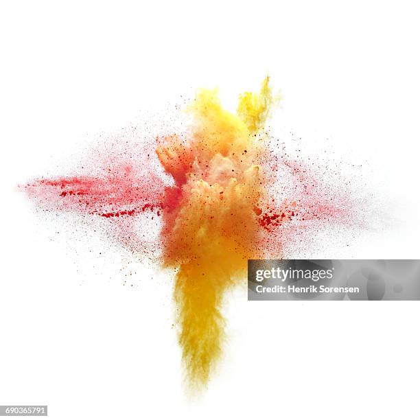 colored powder explosion - dust stock pictures, royalty-free photos & images