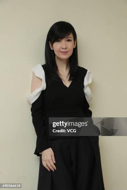 Actress Vivian Chow attends the recording of actress and singer Wang Ming-Chuen's Golden Melodies Night on May 30, 2017 in Hong Kong, China.