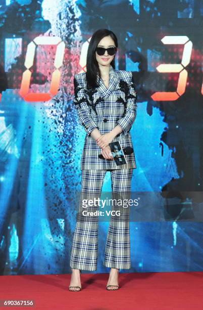Actress Yang Mi attends the press conference of director Chang Yoon Hong-seung's film 'Reset' on May 30, 2017 in Beijing, China.