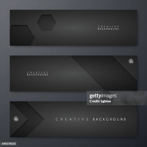 banners design, template, creative design, brochure, flyer, - carbon fibre stock illustrations