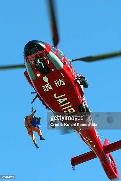 Helicopter Using Ladder 205 Helicopter Ladder Stock Photos, High-Res Pictures, and Images ...