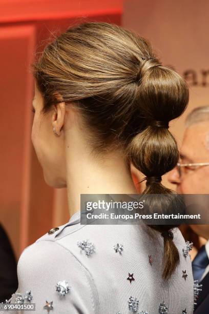 Queen Letizia of Spain attends Europa Press news agency 60th Anniversary at the Villa Magna hotel on May 30, 2017 in Madrid, Spain.