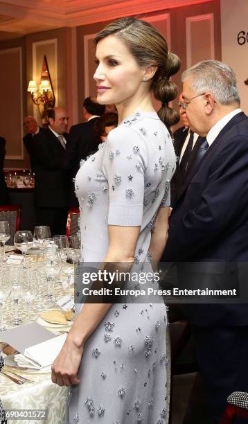 Queen Letizia of Spain attends Europa Press news agency 60th Anniversary at the Villa Magna hotel on May 30, 2017 in Madrid, Spain.