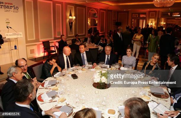 King Felipe VI of Spain, Queen Letizia of Spain, Asis Martin de Cabiedes, Rosario Martin de Cabiedes, Ignacio Sanchez Galan, Cristina Cifuentes,...
