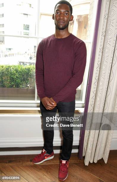 Malachi Kirby attends the BAFTA Breakthrough Brits lunch hosted by Kim Cattrall at The Langham Hotel on May 31, 2017 in London, England.