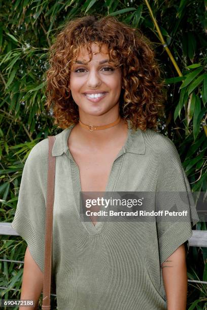 Singer Tal Benyerzi, aka Tal, attends the 2017 French Tennis Open - Day Four at Roland Garros on May 31, 2017 in Paris, France.