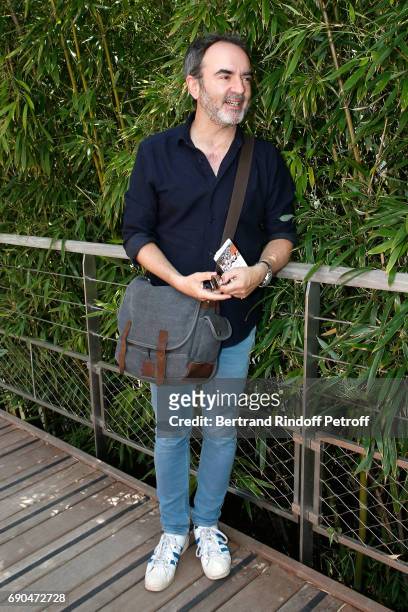 Actor Bruno Solo attends the 2017 French Tennis Open - Day Four at Roland Garros on May 31, 2017 in Paris, France.
