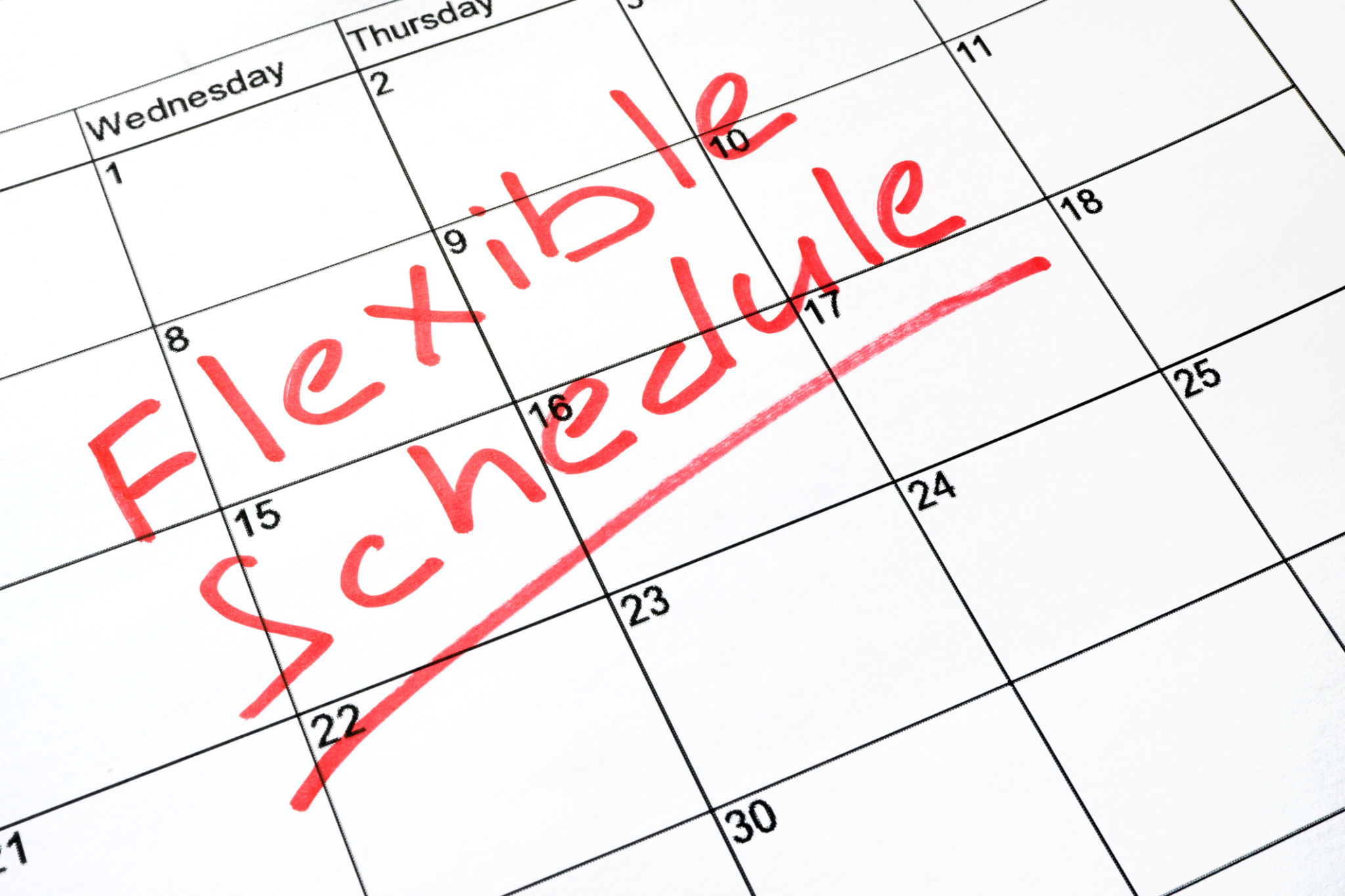 flexibility schedule